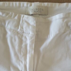 Talbots Classic Ivory Trousers